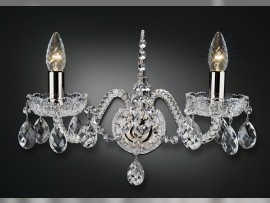 Crystal wall sconce with PK500 hand cut