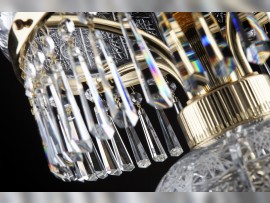 Sabots de lampe en cristal taillé 32% PbO