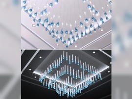 LUSTRE - AQUA 11 "vue du bas" (L x H) 200 x 114,1 cm / 78,74" x 44,92"