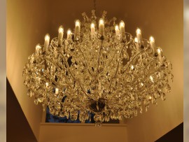 The bottom part of a Theresian chandelier