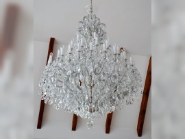 Large silver Maria Thersa pendant chandelier