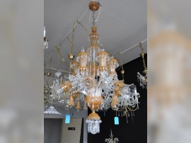 Crystal chandelier in Murano style "the Flying horses"