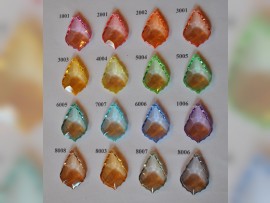 Basic colors of crystal trimmings - color swatches