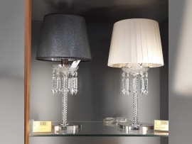 Lampes de table modernes Baccarat avec abat-jour