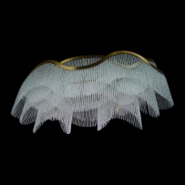 Lustre design perle de mer sur vagues - vue de côté 1